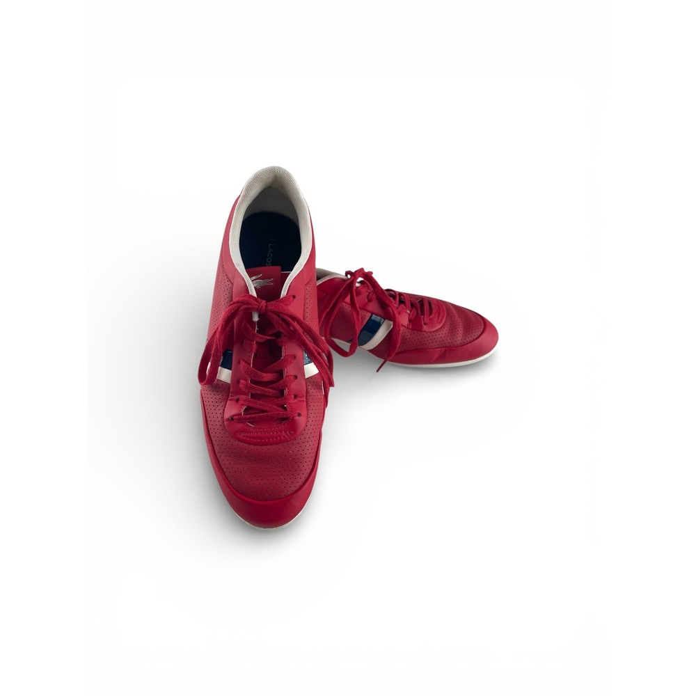 Lacoste Storda 0120 Men's Red Athletic Sneakers US 10.5 EU 44